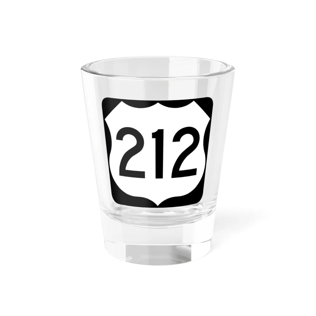US 212 MN (Minnesota) (Road Sign) Shot Glass 1.5oz 1.5oz - Go Mug Yourself