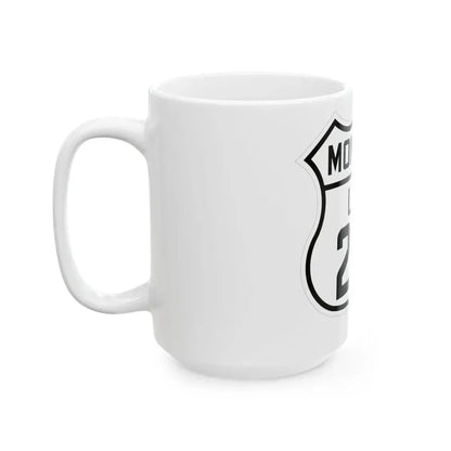 US 212 Montana 1926 (Montana) (Road Sign) White Coffee Mug - Go Mug Yourself