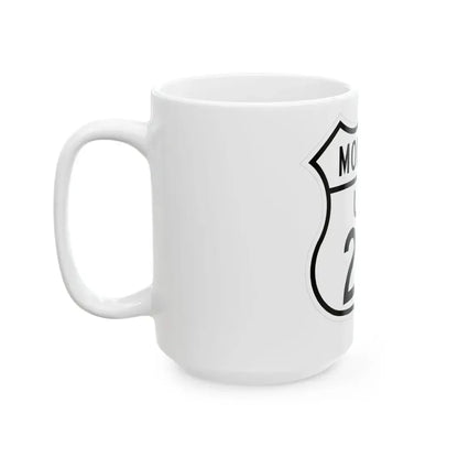 US 212 Montana 1948 (Montana) (Road Sign) White Coffee Mug - Go Mug Yourself