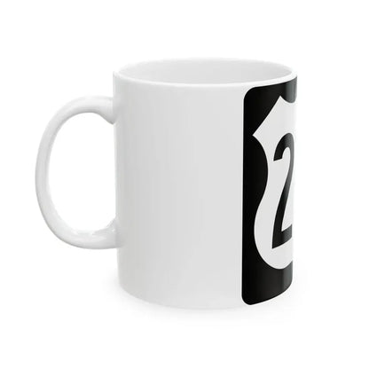 US 218 IA (Iowa) (Road Sign) White Coffee Mug - Go Mug Yourself