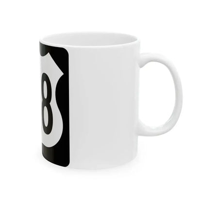 US 218 IA (Iowa) (Road Sign) White Coffee Mug - Go Mug Yourself