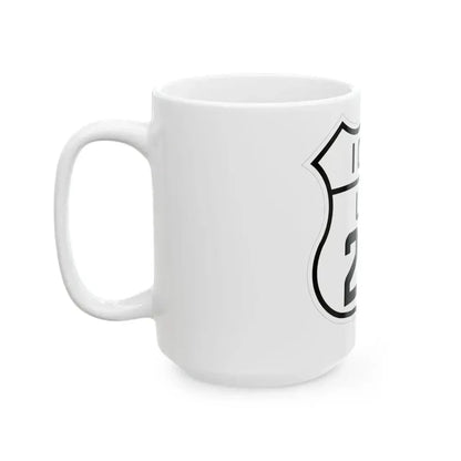 US 218 Iowa 1926 (Iowa) (Road Sign) White Coffee Mug - Go Mug Yourself