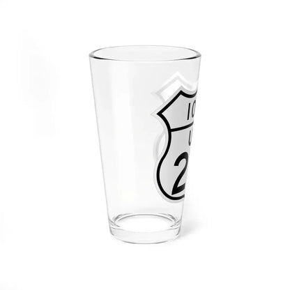 US 218 Iowa 1948 (Iowa) (Road Sign) Pint Glass 16oz - Go Mug Yourself
