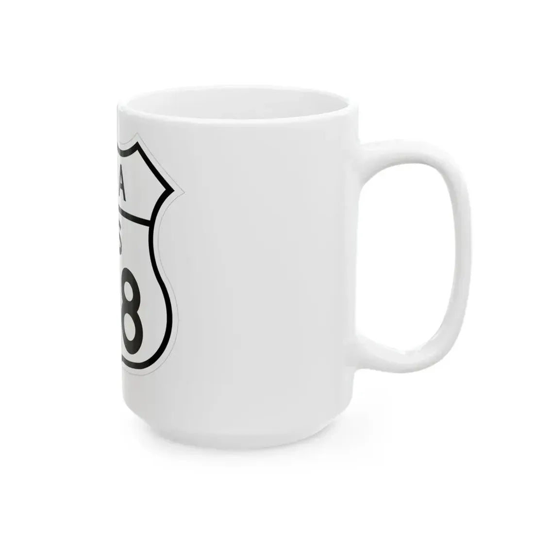 US 218 Iowa 1948 (Iowa) (Road Sign) White Coffee Mug - Go Mug Yourself