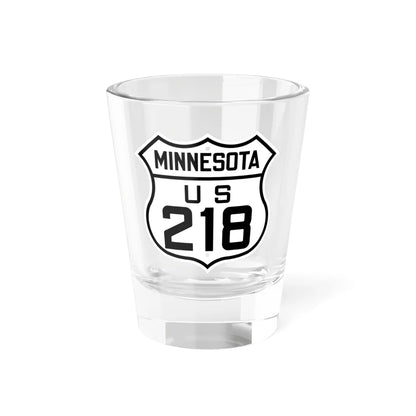 US 218 Minnesota 1926 (Minnesota) (Road Sign) Shot Glass 1.5oz 1.5oz - Go Mug Yourself