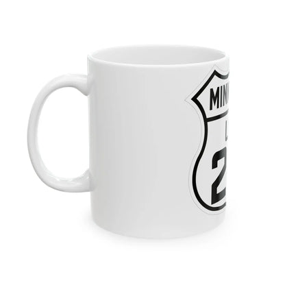 US 218 Minnesota 1926 (Minnesota) (Road Sign) White Coffee Mug - Go Mug Yourself