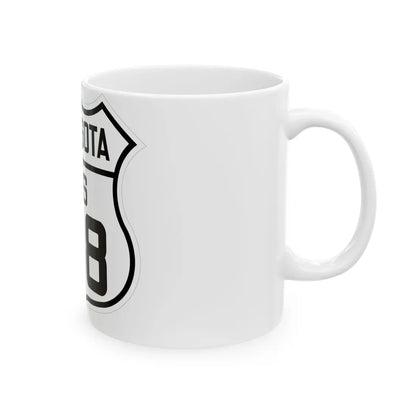 US 218 Minnesota 1926 (Minnesota) (Road Sign) White Coffee Mug - Go Mug Yourself