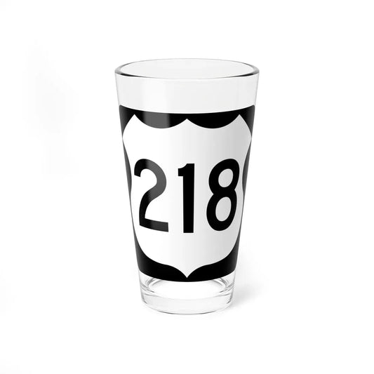 US 218 MN 1961 (Minnesota) (Road Sign) Pint Glass 16oz 16oz - Go Mug Yourself