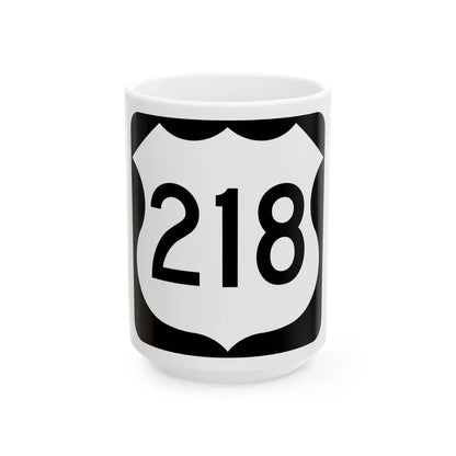 US 218 MN 1961 (Minnesota) (Road Sign) White Coffee Mug - Go Mug Yourself