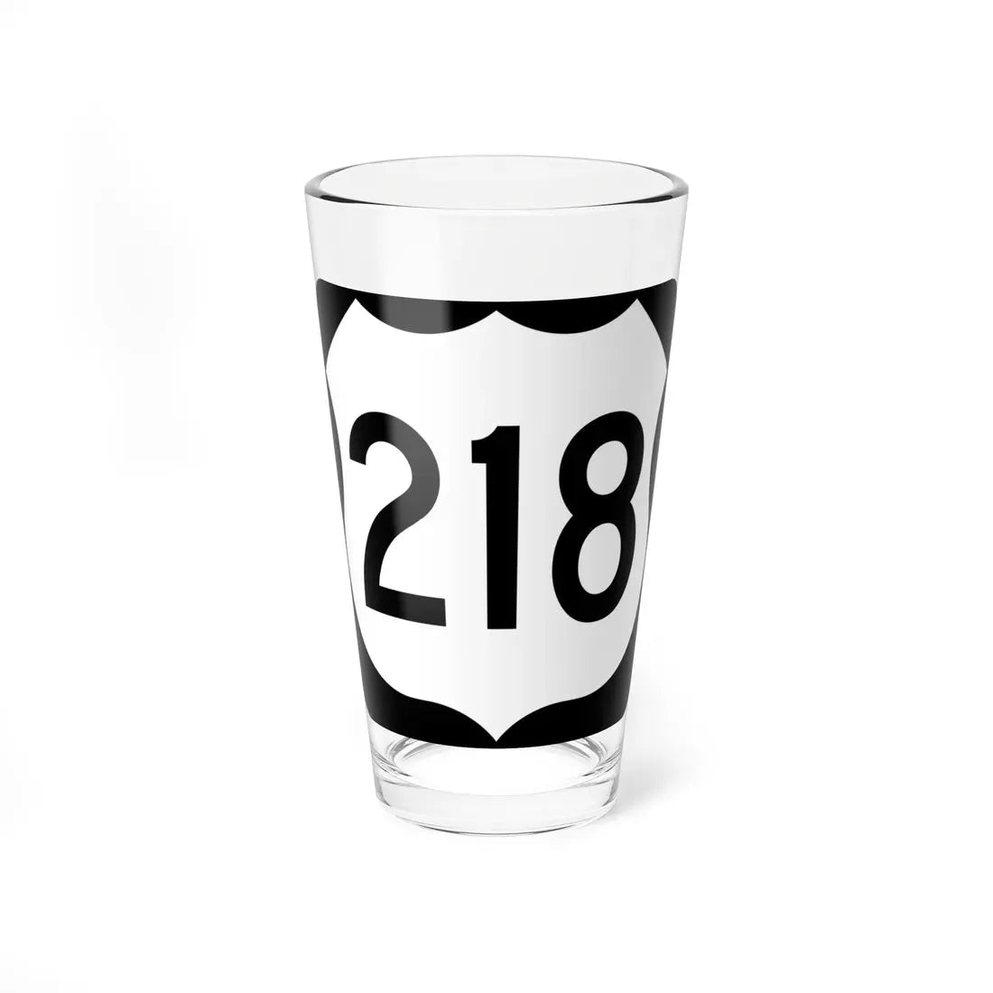 US 218 MN (Minnesota) (Road Sign) Pint Glass 16oz 16oz - Go Mug Yourself