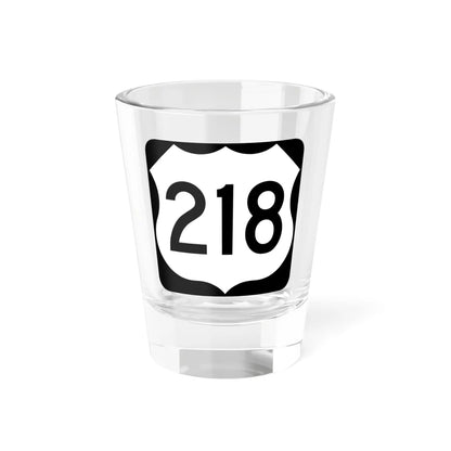 US 218 MN (Minnesota) (Road Sign) Shot Glass 1.5oz 1.5oz - Go Mug Yourself