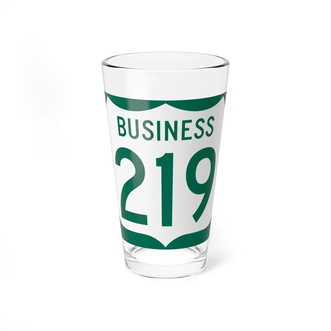 US 219 Business MD (Maryland) (Road Sign) Pint Glass 16oz 16oz - Go Mug Yourself