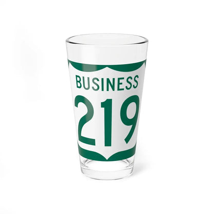 US 219 Business MD (Maryland) (Road Sign) Pint Glass 16oz 16oz - Go Mug Yourself