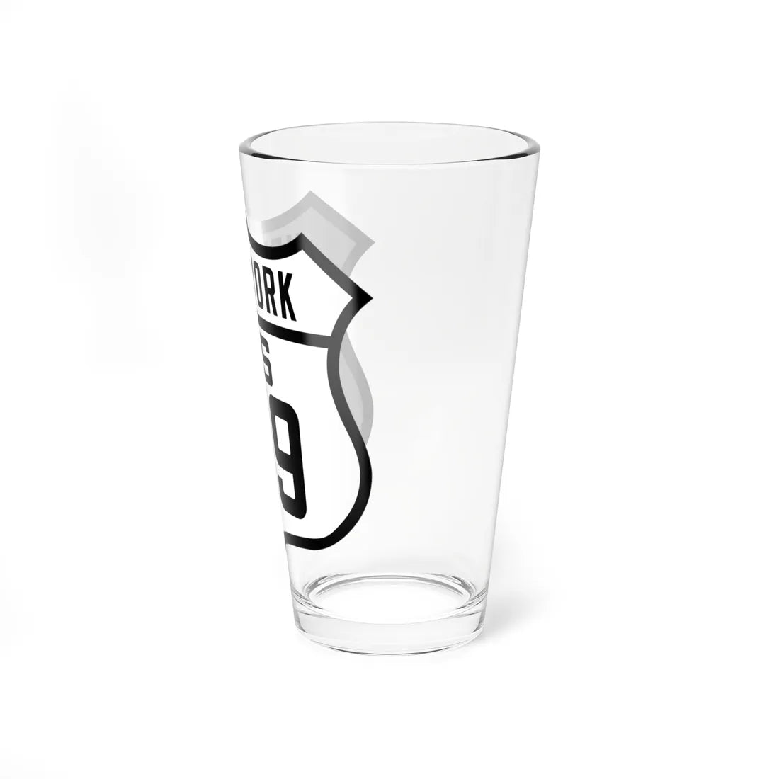 US 219 NY Old (New York) (Road Sign) Pint Glss 16oz - Go Mug Yourself