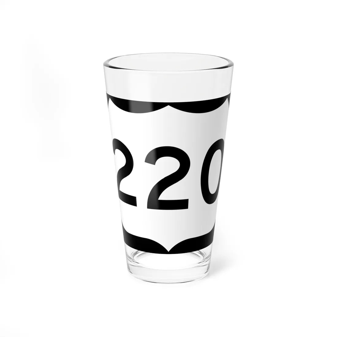 US 220 NY (New York) (Road Sign) Pint Glass 16oz 16oz - Go Mug Yourself
