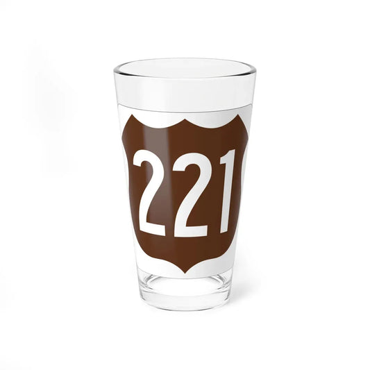 US 221 FL (Florida) (Road Sign) Pint Glass 16oz 16oz - Go Mug Yourself