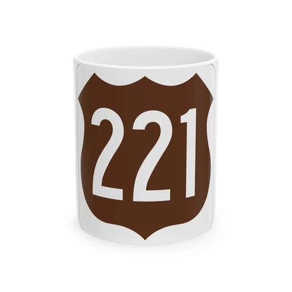 US 221 FL (Florida) (Road Sign) White Coffee Mug 11oz - Go Mug Yourself