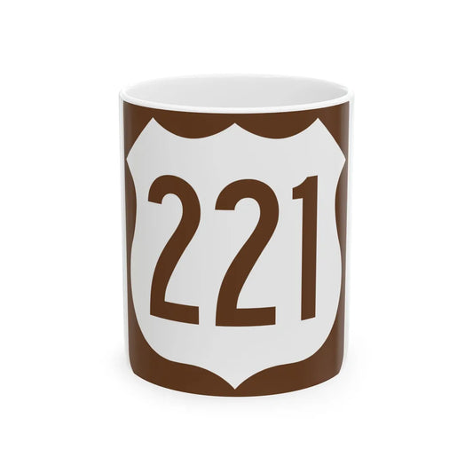 US 221 FL reversed (Florida) (Road Sign) White Coffee Mug 11oz - Go Mug Yourself