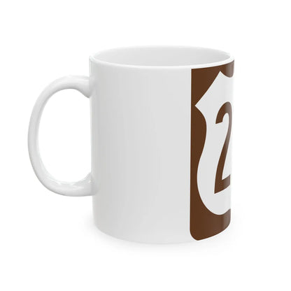 US 221 FL reversed (Florida) (Road Sign) White Coffee Mug - Go Mug Yourself