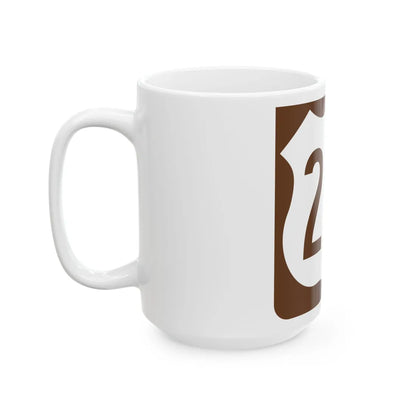 US 221 FL reversed (Florida) (Road Sign) White Coffee Mug - Go Mug Yourself