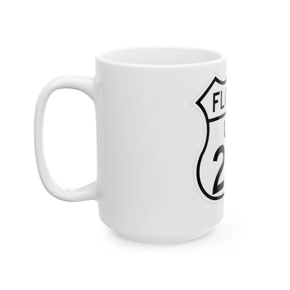 US 221 Florida 1948 (Florida) (Road Sign) White Coffee Mug - Go Mug Yourself