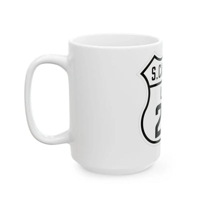 US 221 South Carolina 1926 (South Carolina) (Road Sign) White Coffee Mug - Go Mug Yourself