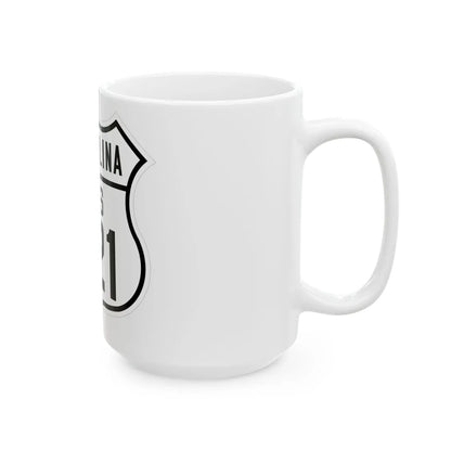 US 221 South Carolina 1926 (South Carolina) (Road Sign) White Coffee Mug - Go Mug Yourself