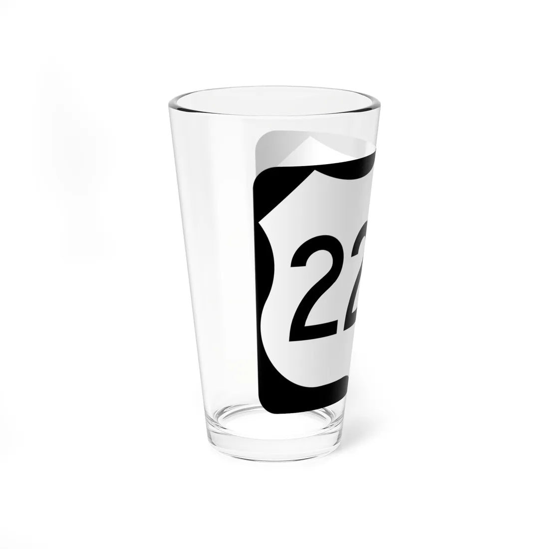 US 221A (North Carolina) (Road Sign) Pint Glass 16oz - Go Mug Yourself