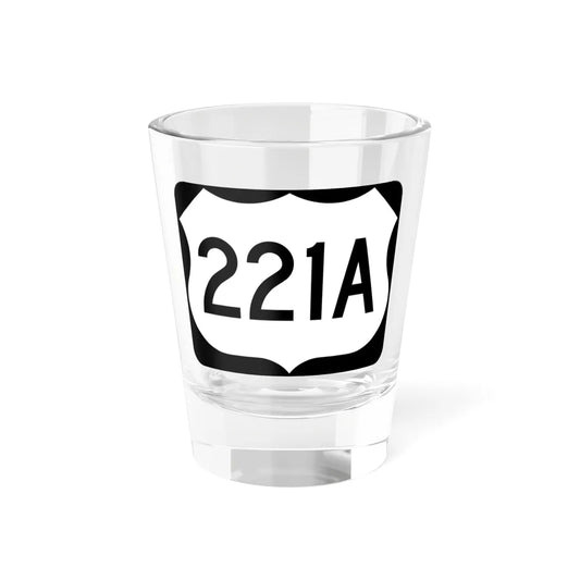 US 221A (North Carolina) (Road Sign) Shot Glass 1.5oz 1.5oz - Go Mug Yourself