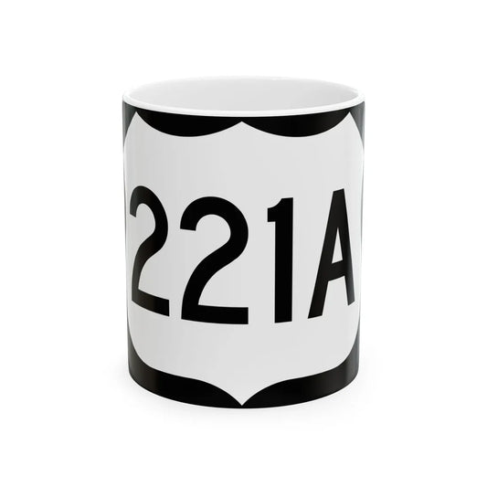 US 221A (North Carolina) (Road Sign) White Coffee Mug 11oz - Go Mug Yourself