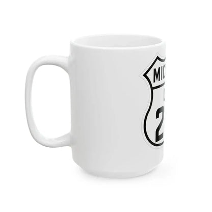 US 223 Michigan 1926 (Michigan) (Road Sign) White Coffee Mug - Go Mug Yourself