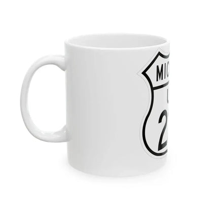 US 223 Michigan 1948 (Michigan) (Road Sign) White Coffee Mug - Go Mug Yourself