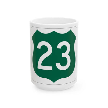 US 23 FL (Florida) (Road Sign) White Coffee Mug 15oz - Go Mug Yourself