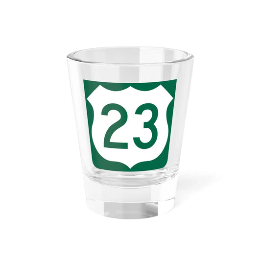 US 23 FL reversed (Florida) (Road Sign) Shot Glass 1.5oz 1.5oz - Go Mug Yourself