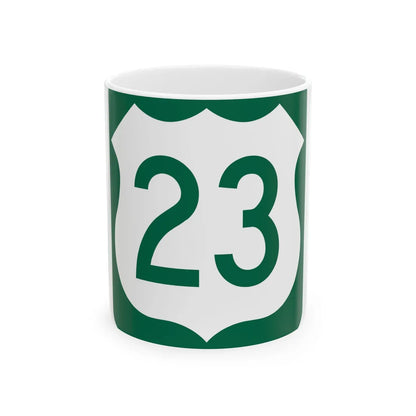 US 23 FL reversed (Florida) (Road Sign) White Coffee Mug 11oz - Go Mug Yourself