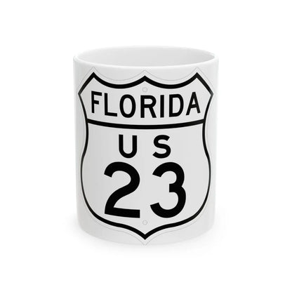 US 23 Florida 1948 (Florida) (Road Sign) White Coffee Mug 11oz - Go Mug Yourself