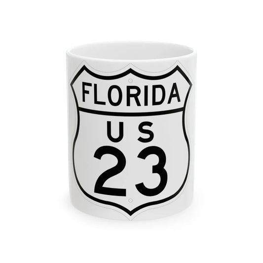 US 23 Florida 1948 (Florida) (Road Sign) White Coffee Mug 11oz - Go Mug Yourself