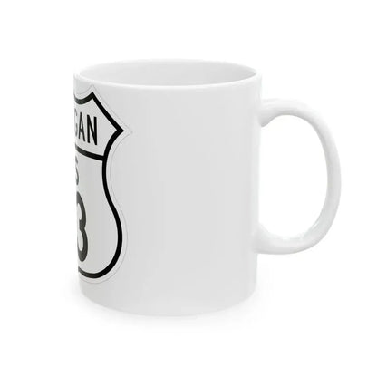 US 23 Michigan 1948 (Michigan) (Road Sign) White Coffee Mug - Go Mug Yourself