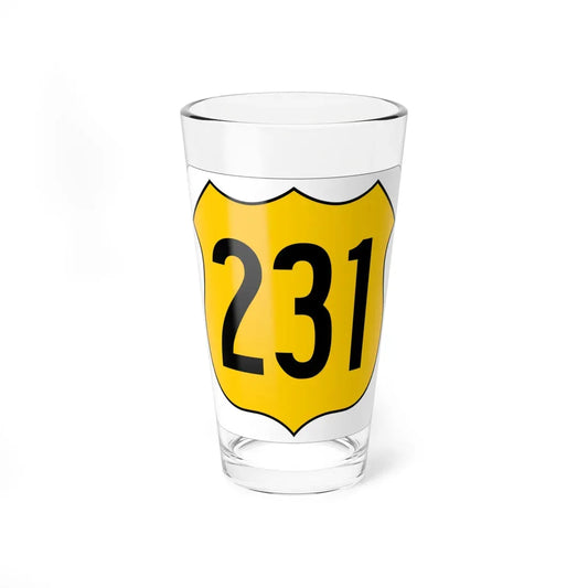 US 231 FL (Florida) (Road Sign) Pint Glass 16oz 16oz - Go Mug Yourself