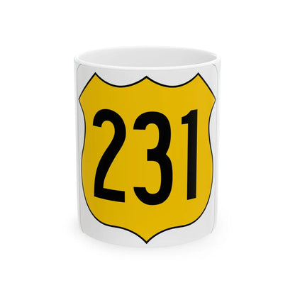 US 231 FL (Florida) (Road Sign) White Coffee Mug 11oz - Go Mug Yourself
