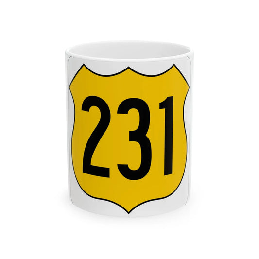 US 231 FL (Florida) (Road Sign) White Coffee Mug 11oz - Go Mug Yourself
