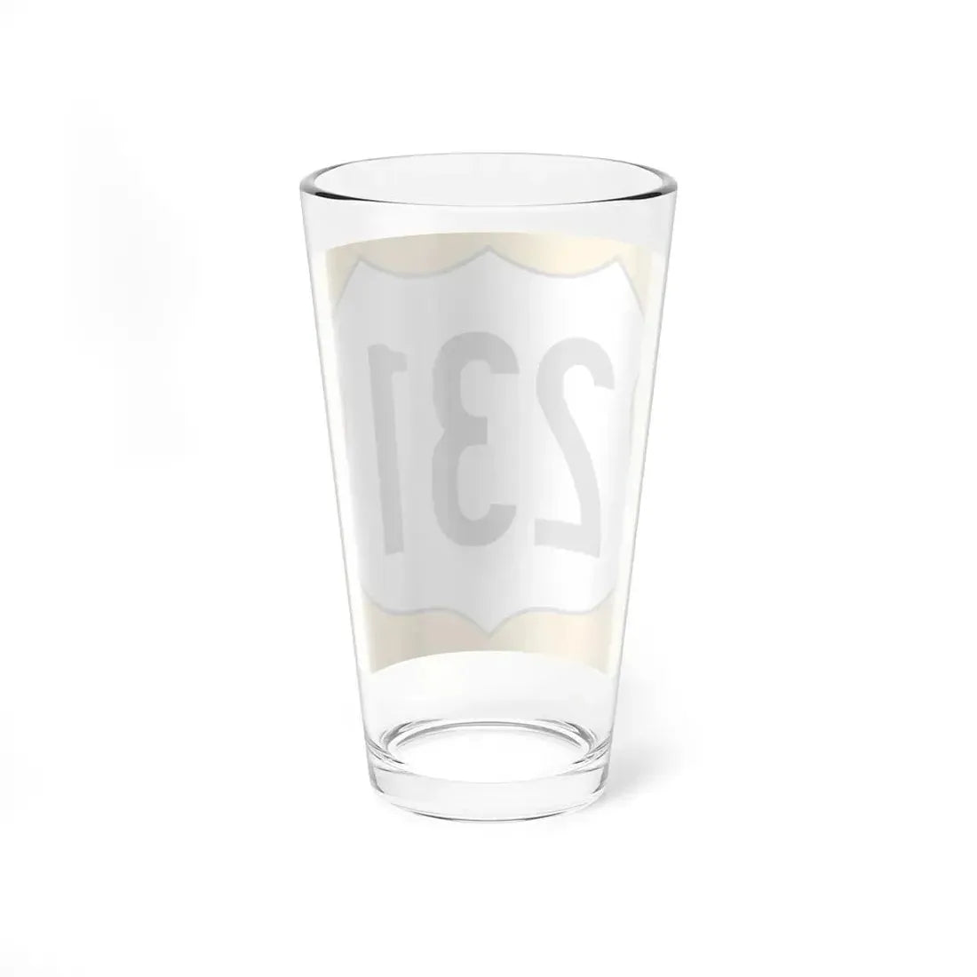 US 231 FL reversed (Florida) (Road Sign) Pint Glss 16oz - Go Mug Yourself
