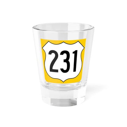 US 231 FL reversed (Florida) (Road Sign) Shot Glass 1.5oz 1.5oz - Go Mug Yourself