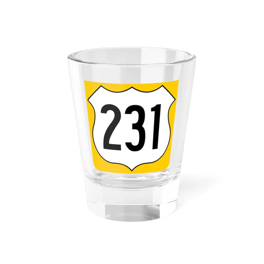 US 231 FL reversed (Florida) (Road Sign) Shot Glass 1.5oz 1.5oz - Go Mug Yourself