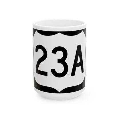 US 23A (North Carolina) (Road Sign) White Coffee Mug 15oz - Go Mug Yourself