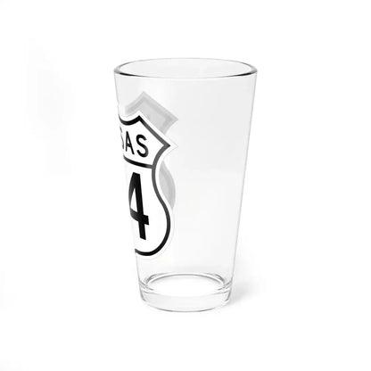 US 24 Kansas 1962 (Kansas) (Road Sign) Pint Glass 16oz - Go Mug Yourself