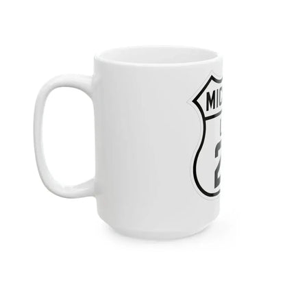 US 24 Michigan 1926 (Michigan) (Road Sign) White Coffee Mug - Go Mug Yourself