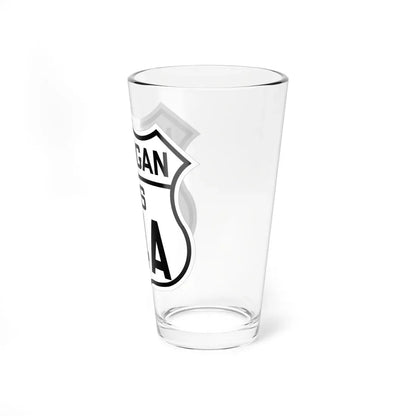 US 24A Michigan 1926 (Michigan) (Road Sign) Pint Glass 16oz - Go Mug Yourself