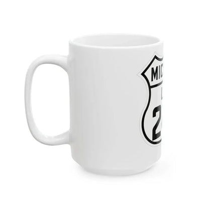 US 24A Michigan 1926 (Michigan) (Road Sign) White Coffee Mug - Go Mug Yourself