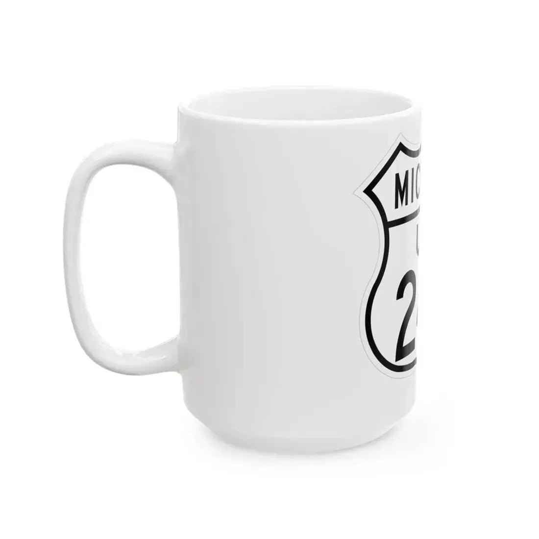 US 24A Michigan 1948 (Michigan) (Road Sign) White Coffee Mug - Go Mug Yourself